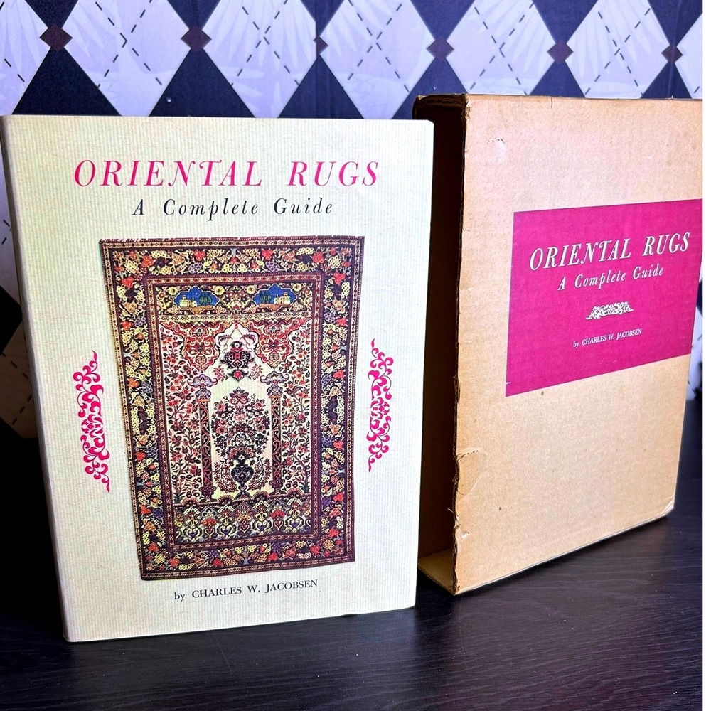 Oriental Rugs Complete Guide Charles W. Jacobsen 1972 Hardcover Slipcase